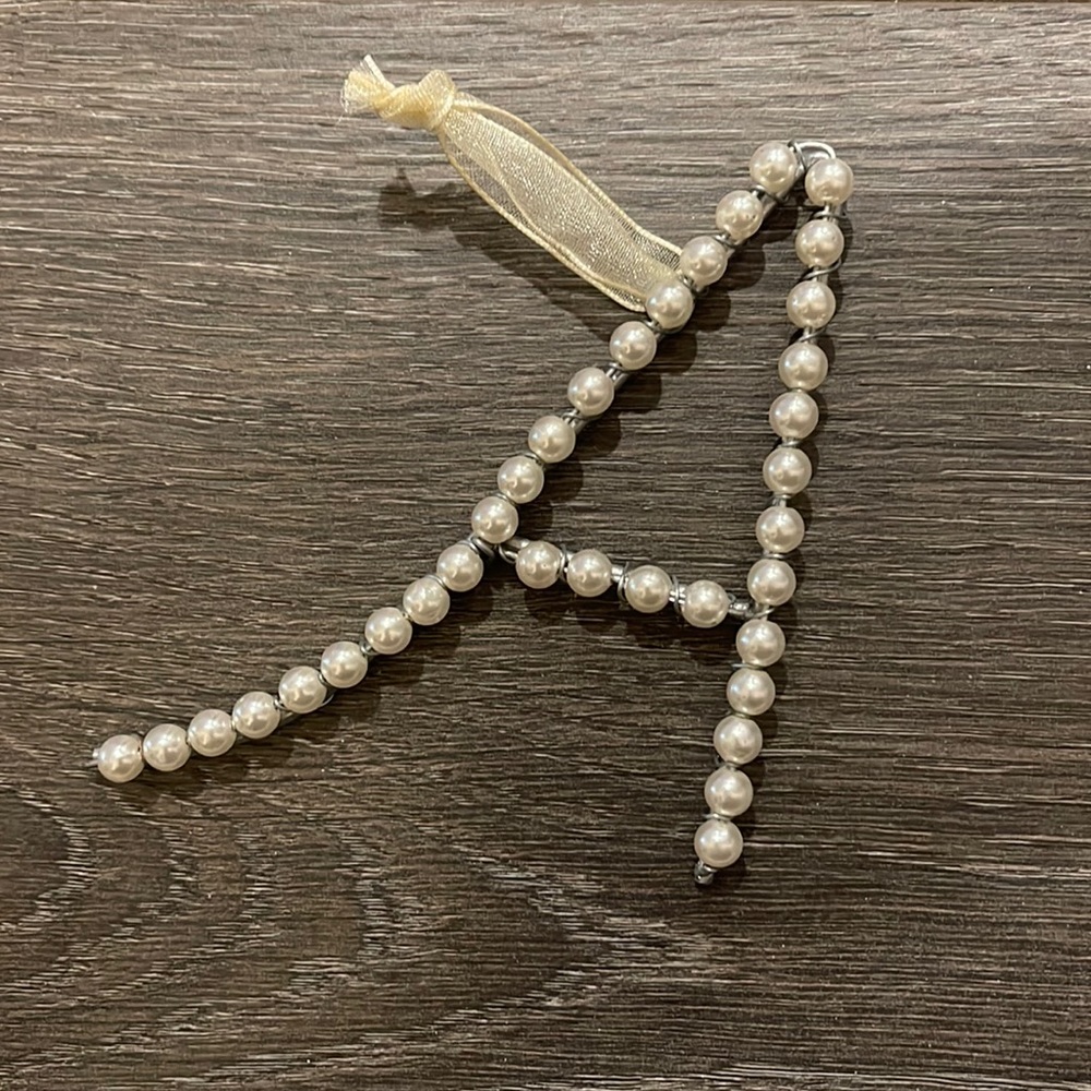 Letter A ornament